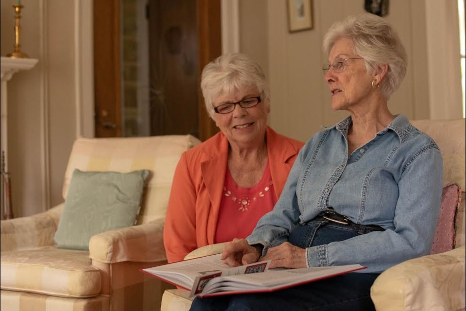 Shirleyan English and Bonnie Sitter, co-authors of "Onion Skins and Peach Fuzz: Memories of Farmerettes." (Supplied photo)